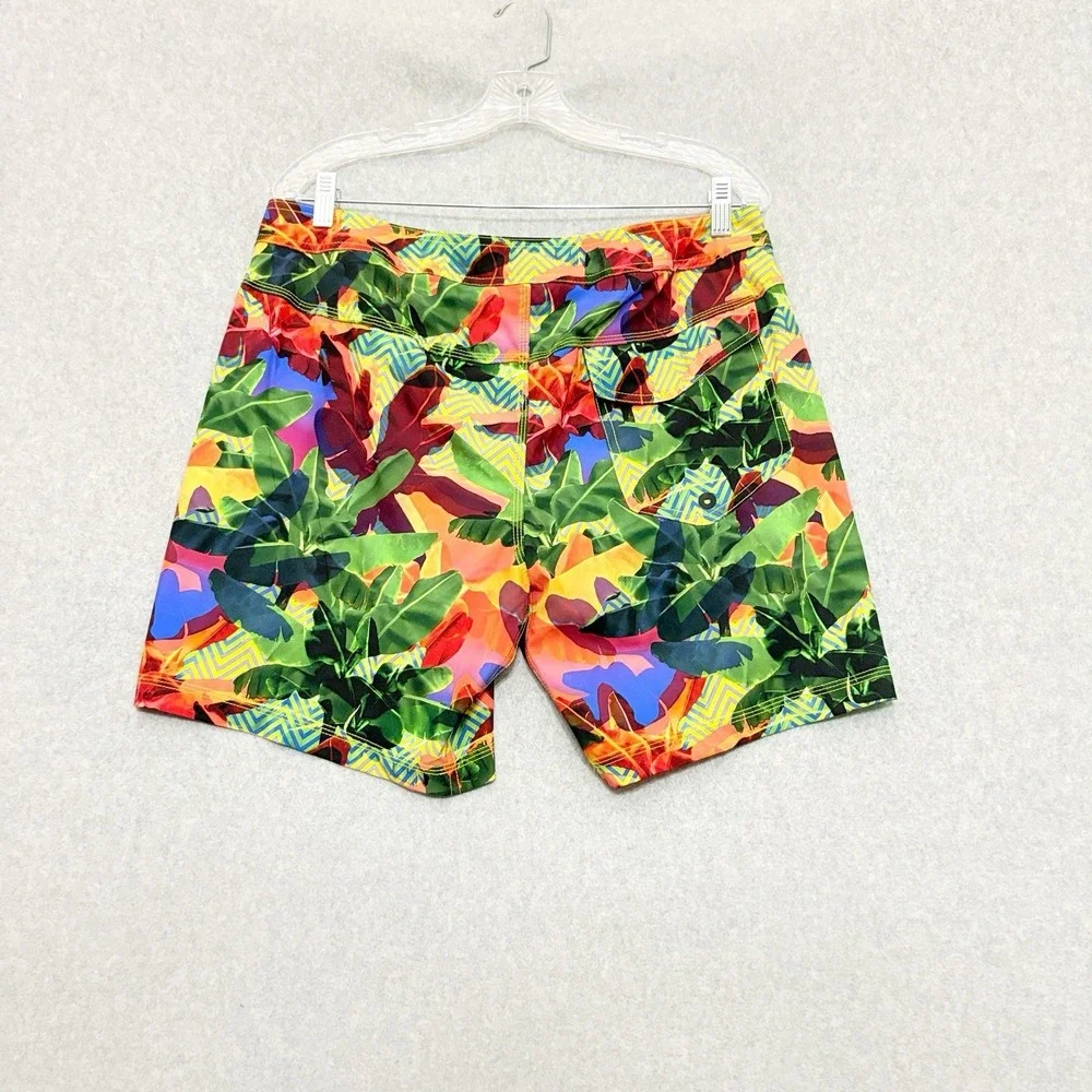Saxx Ballpark Pouch Betawave 2N1‎ Boardie Men's Size 32 Swim Board Shorts Floral - Picture 2 of 7